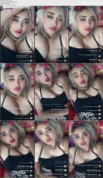 لایو دختره نوک ممه هاشو نشون میده