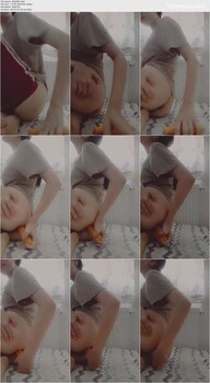 تینیج ناز هویج کلفتو میکنه تو کونش .